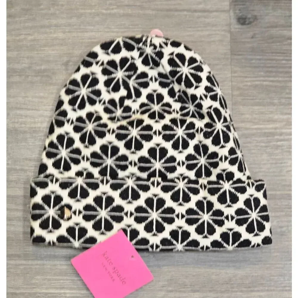Kate Spade Flower Hat Beanie- French Cream‎